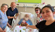 Mustafa Atay yaş gününü hastanede kutladı