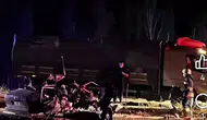Konya'da buğday yüklü kamyon ile otomobil çarpıştı: 1 ölü