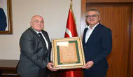 Başkan Ustaoğlu’ndan Kaymakam Gözel’e hayırlı olsun ziyareti