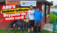ABD'li bisiklet tutkunu Beyşehir'de mola verdi