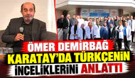 Ömer Demirbağ, Karatay’da öğrencilerle Türkçenin inceliklerini paylaştı