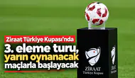 Ziraat Türkiye Kupası'nda 3. eleme turu, yarın oynanacak maçlarla başlayacak
