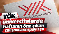 YÖK, üniversitelerde haftanın öne çıkan çalışmalarını paylaştı