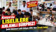Konya’da Liselilere Anlamlı Sürpriz! Şehit Mehmet Lütfi Gülşen AİHL’den Örnek Adım