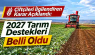 Tarımda 2027 üretim yılı biyolojik ve biyoteknik mücadele destekleri belirlendi