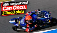 Milli motosikletçi Can Öncü,  3'üncü oldu