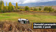 Otomobil şarampole devrildi; 2 yaralı