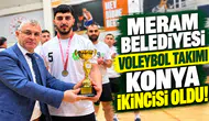 Meram Belediyesi Voleybol Takımı Konya ikincisi oldu!
