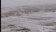 Konya'nın o bölgesine lapa lapa kar yağdı!