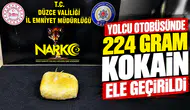 Yolcu otobüsünde 224 gram kokain ele geçirildi