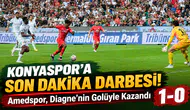 Konyaspor’a Son Dakika Darbesi! Amedspor, Diagne’nin Golüyle Kazandı: 1-0