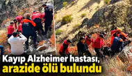 Kayıp Alzheimer hastası, arazide ölü bulundu