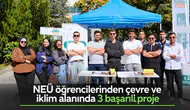 NEÜ öğrencilerinden çevre ve iklim alanında 3 başarılı proje