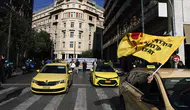 Atina'da taksiciler 3 günlük greve gitti