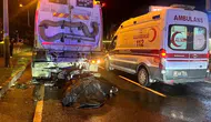 Belediye temizlik aracı ile çarpışan motosikletin sürücüsü öldü