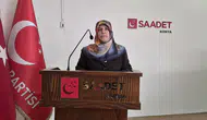 Saadet Partisi Kadın Kolları Başkanı Bütüner, gündemi ele aldı