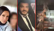 Eşini öldüren koca evi ateşe verdi