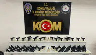 Konya’da silah kaçakçılığına büyük darbe: Yüzlerce silah ve parça ele geçirildi