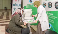 Selçuk Üniversitesi'nde kurulan stantta 3 gün göz tansiyonu ölçülecek