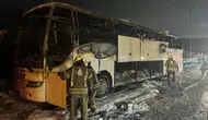 Şehirlerarası yolcu otobüsünde yangın