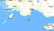 Akdeniz'de 4,2 büyüklüğünde deprem