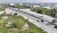 Konya Büyükşehir Marsan Girişi’ne yaya üst geçidi yapıyor