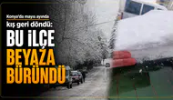 Konya'da mayıs ayında kış geri döndü: Bu ilçe beyaza büründü