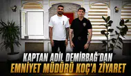Kaptan Adil Demirbağ’dan Emniyet Müdürü Koç’a ziyaret