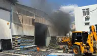 Depoda yangın