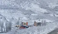 Konya'nın o bölgesinde Mayıs ayında kartpostallık kış manzarası!