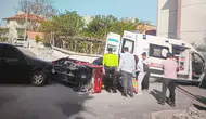 Konya'da otomobil ile elektrikli motosiklet çarpıştı