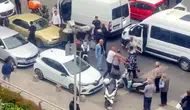 Yol verme tartışmasında kuryeyi dövdüler