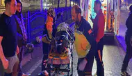 Devrilen motosikletteki 2 kişi yaralandı