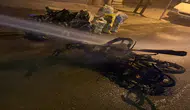 Otomobille çarpışan motosikletin sürücüsü öldü