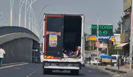 Nakliye aracının kasasında tehlikeli yolculuk