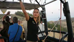 Pamukkale’nin ilk kadın balon pilotu