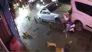 Şişli'de 17 yaşındaki sürücü 7 araca çarptı