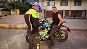 Akşehir trafik polisleri 7 gün 24 saat görev başında
