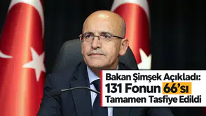 Bakan Şimşek Açıkladı: 131 Fonun 66’sı Tamamen Tasfiye Edildi