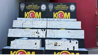 12 milyon 410 bin adet makaron ele geçirdi