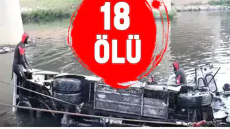 Cezayir’de yolcu otobüsü nehre düştü:18 ölü