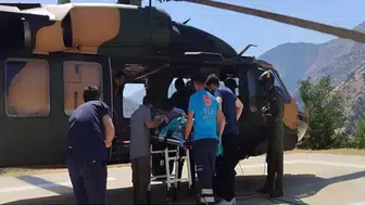 Hamile kadın, TSK helikopteri ile hastaneye ulaştırıldı