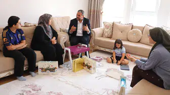Konyalı Başkan şehit ailelerini yalnız bırakmıyor!