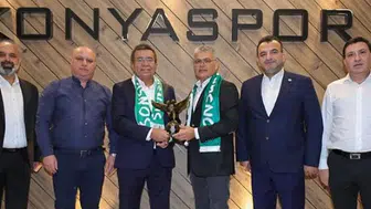 Konyaspor Başkanı Atiker’e hayırlı olsun ziyaretleri sürüyor
