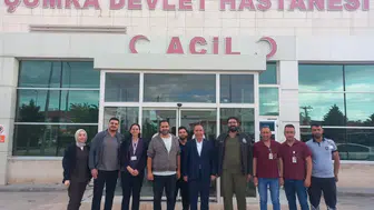 Konyalı Başkan görev başındaki personeli ziyaret etti