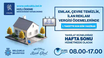Emlak ve çevre temizlik vergisi ödemelerinde son gün 1 Haziran!