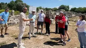 Cruise turistlerinin yeni rotası Stratonikeia oldu