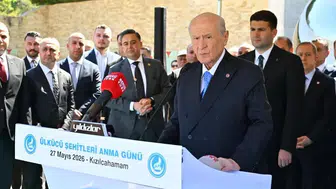 MHP Lideri Bahçeli Kızılcahamam’da şehitleri andı