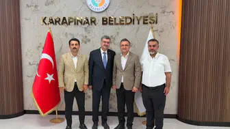 Karapınar’ın geleceği masaya yatırıldı: Vekil Erdem'den önemli ziyaret!