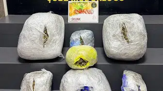 15 kilo skunk ele geçirildi